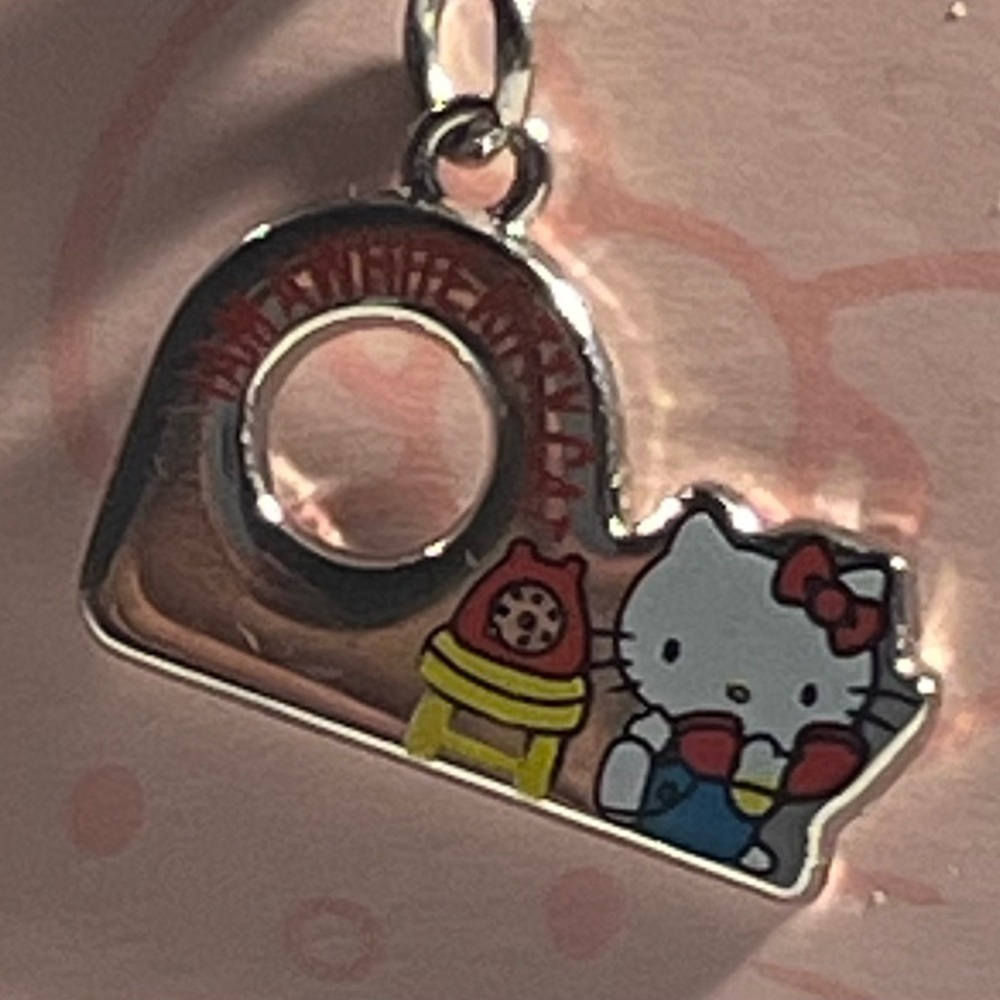Hello Kitty Silver Tape Dispenser Charm